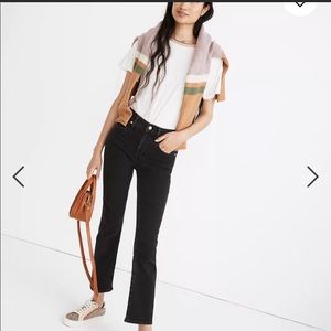 Madewell Cali Demi Boot Black Jeans Size 27